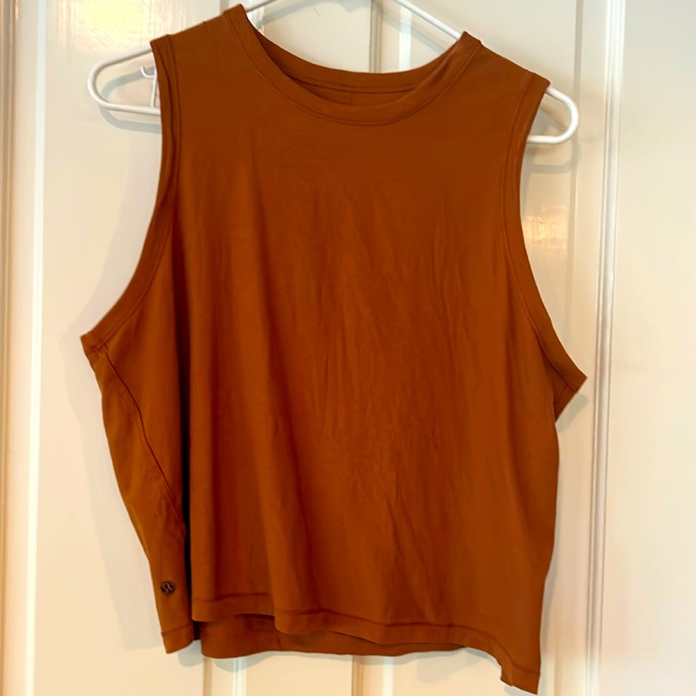 Lululemon Spicy orange  crop tank top